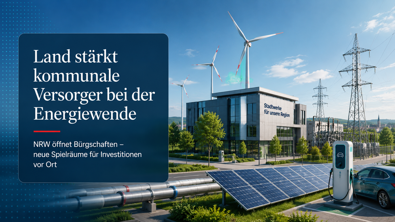 Land stärkt kommunale Versorger bei der Energiewende